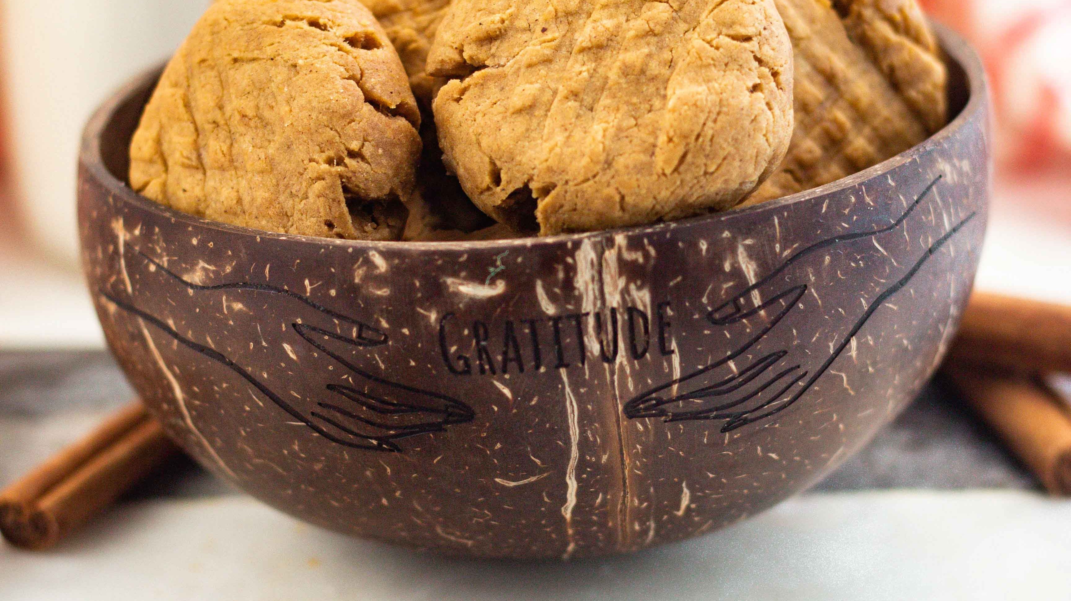 Vegan Tahini Pumpkin Spice Cookies
