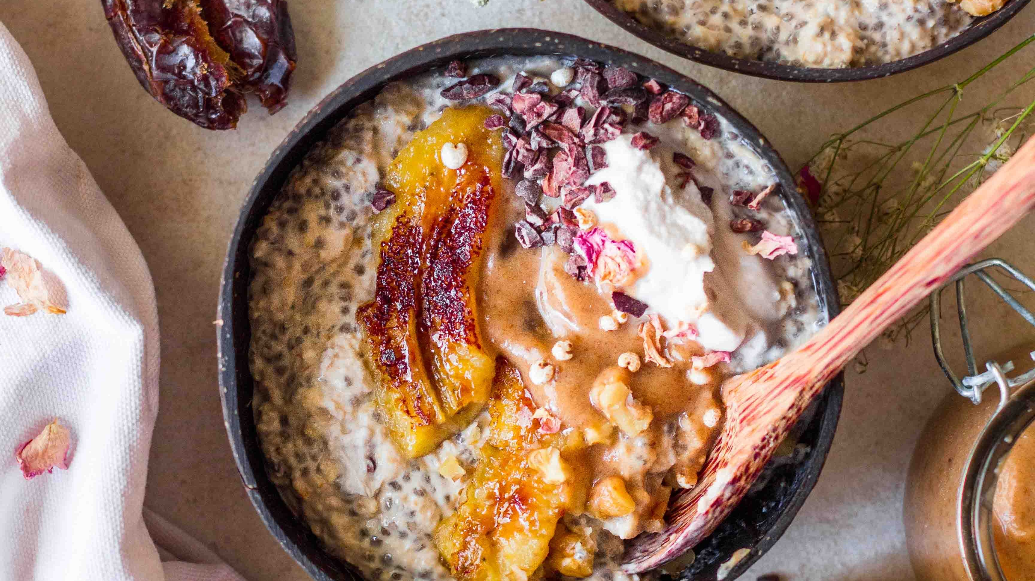 Banoffee Overnight Chia Oats
