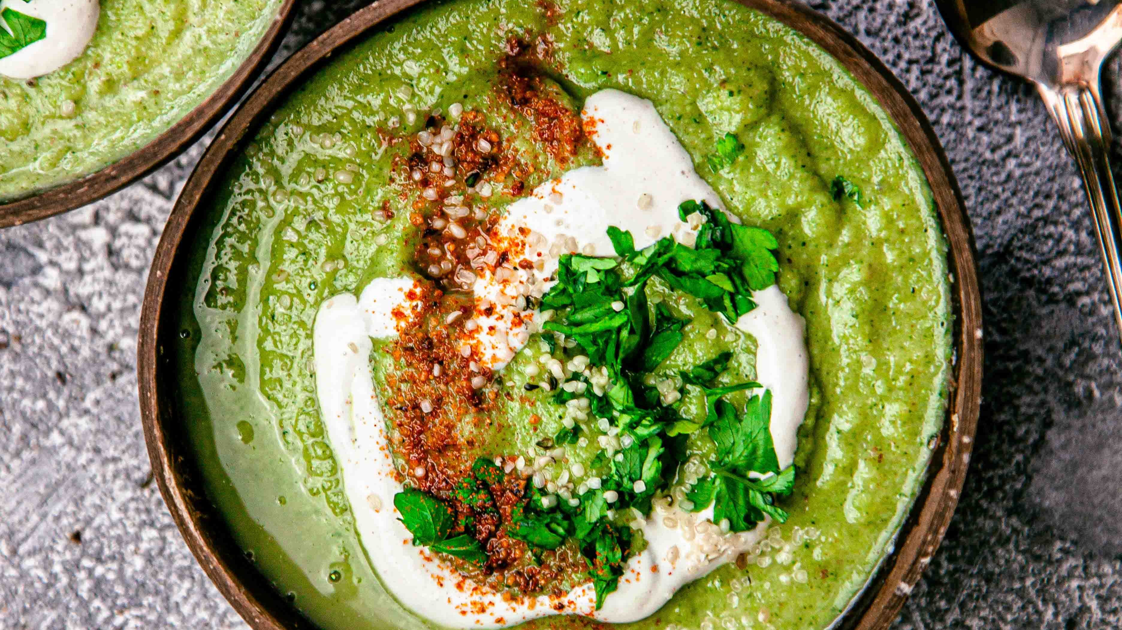 Tahini-spiced Broccoli Soup