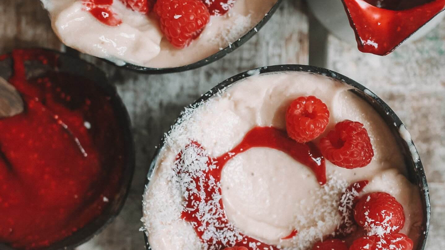 Coconut Lychee Nice Cream