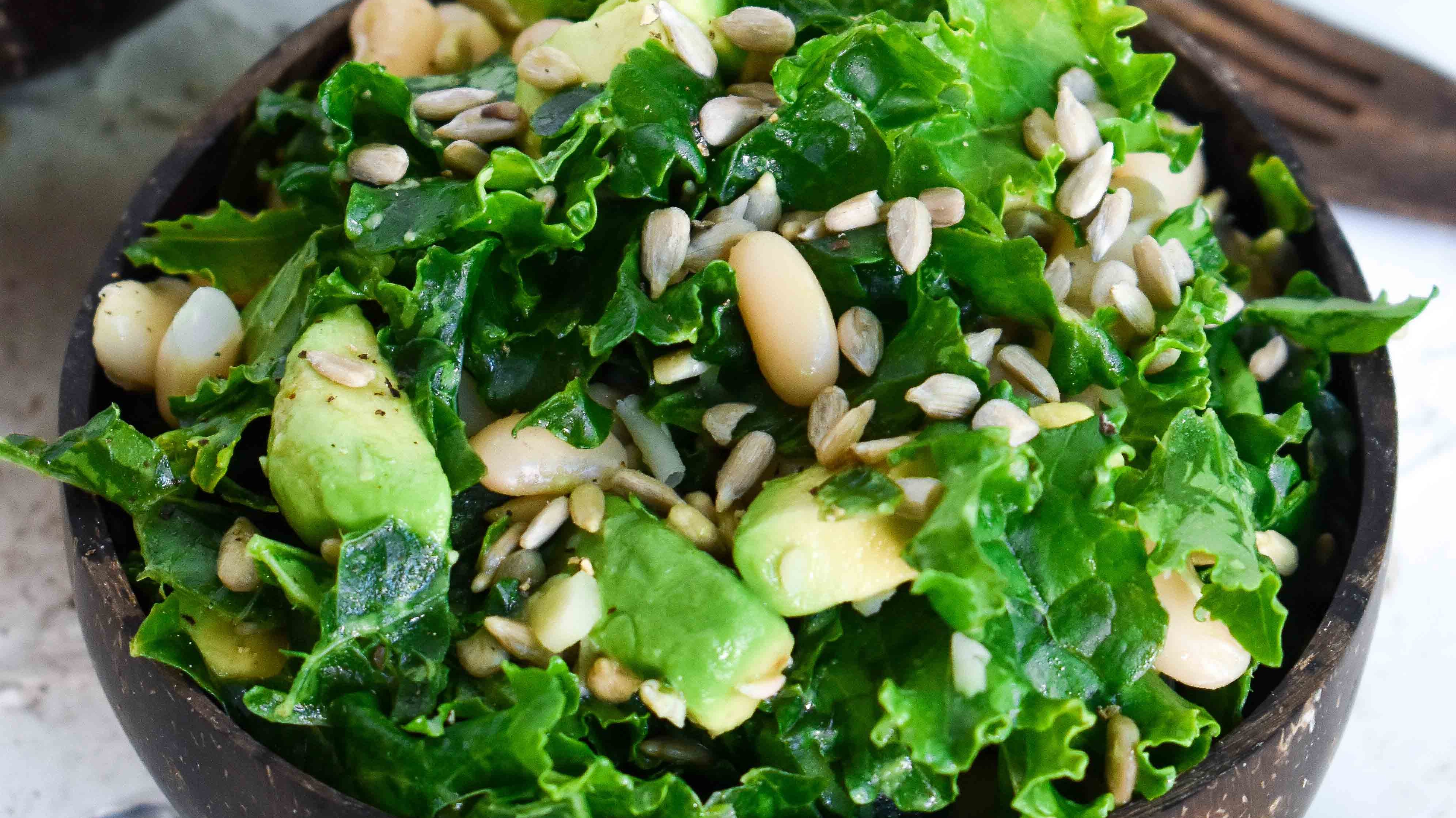 Lemon Avocado Kale Salad