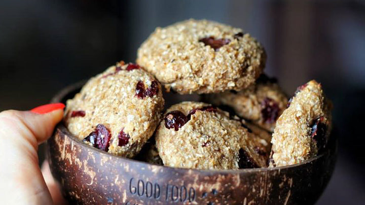 Gluten-free Oatmeal Cookies with Cranberries and Dark Chocolate