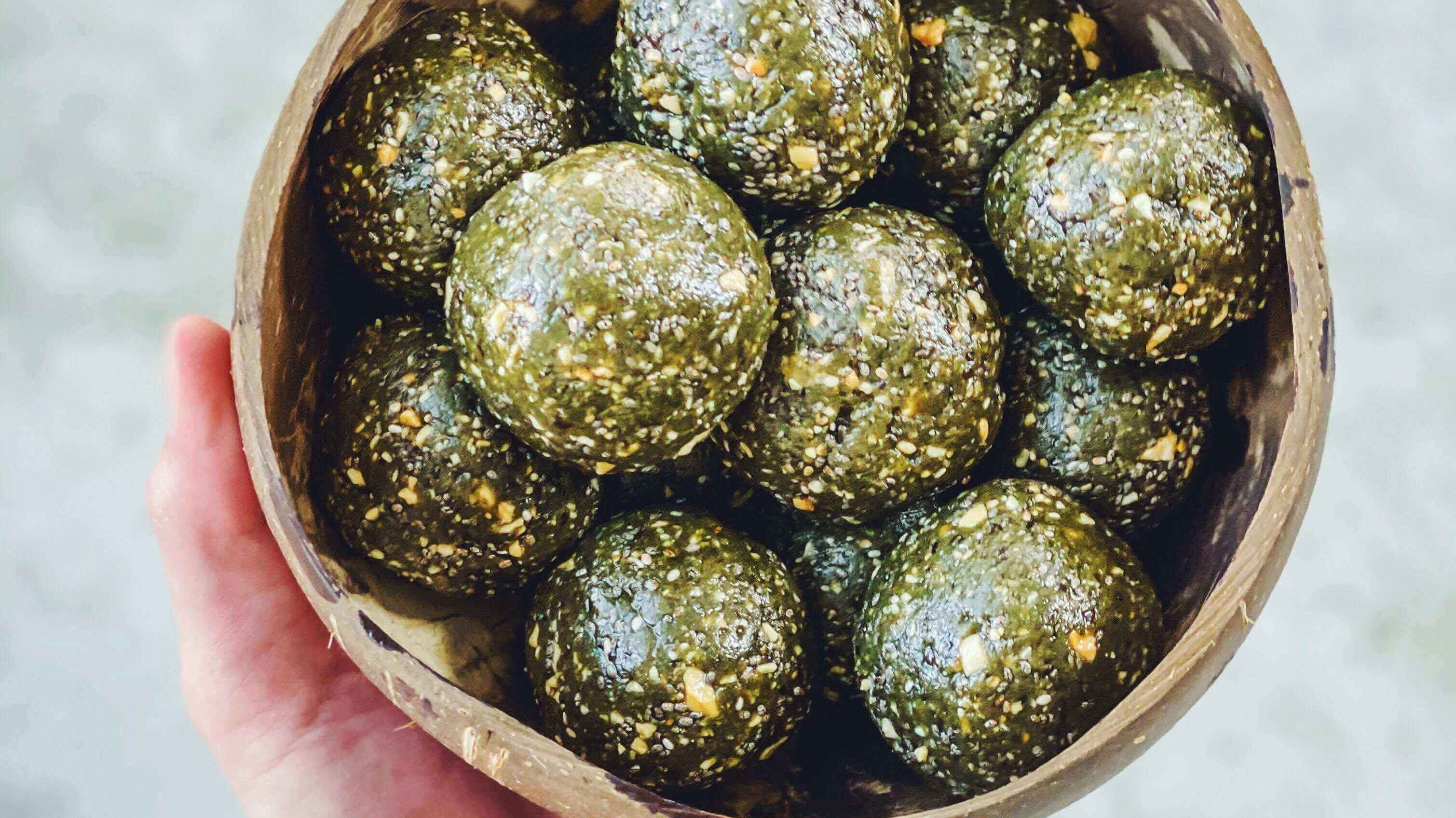 Vanilla Spirulina Protein Balls