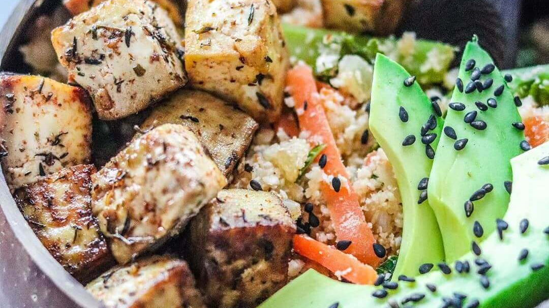 Herb and Lime Infused Baked Tofu