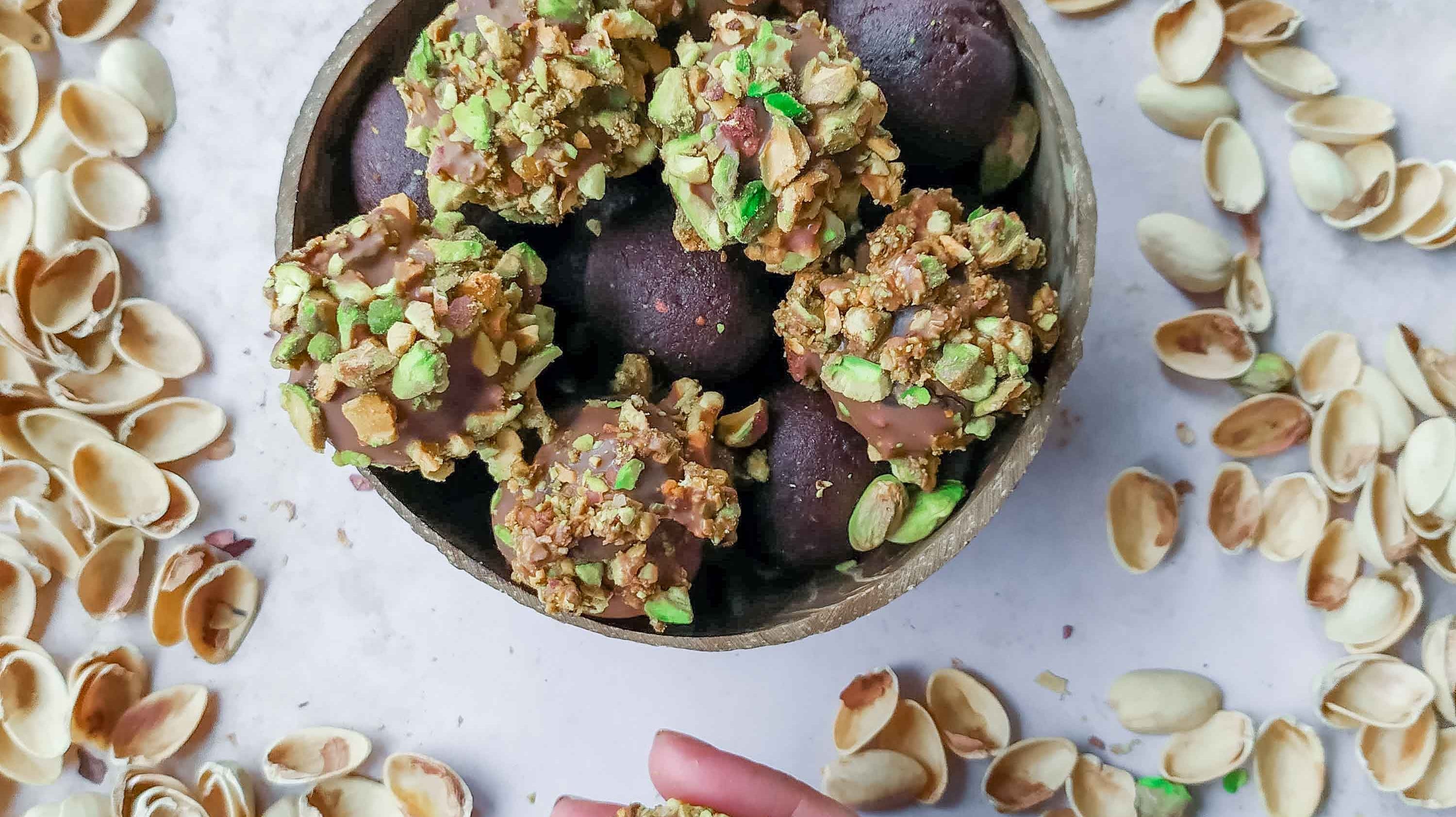 No-Bake Pistachio Truffles