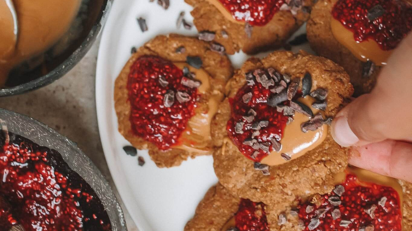 Peanut Butter and Jelly Cookies