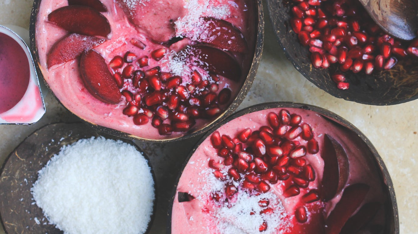 Pomegranate and Blood Plum Nice Cream