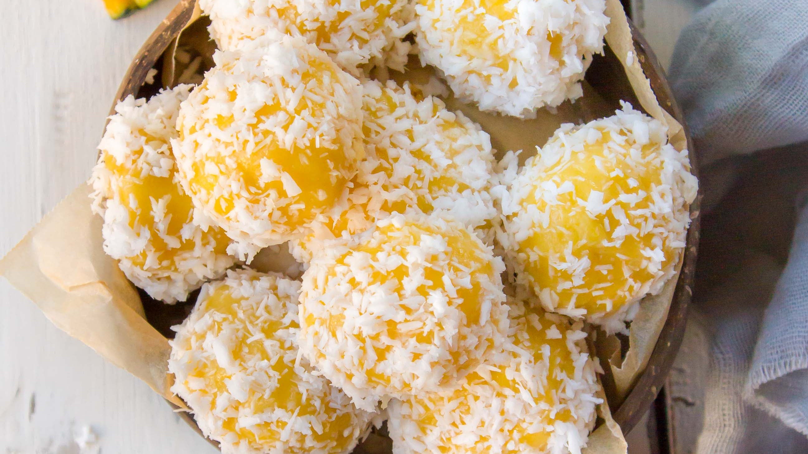 Pumpkin Mochi Balls (Onde Onde)