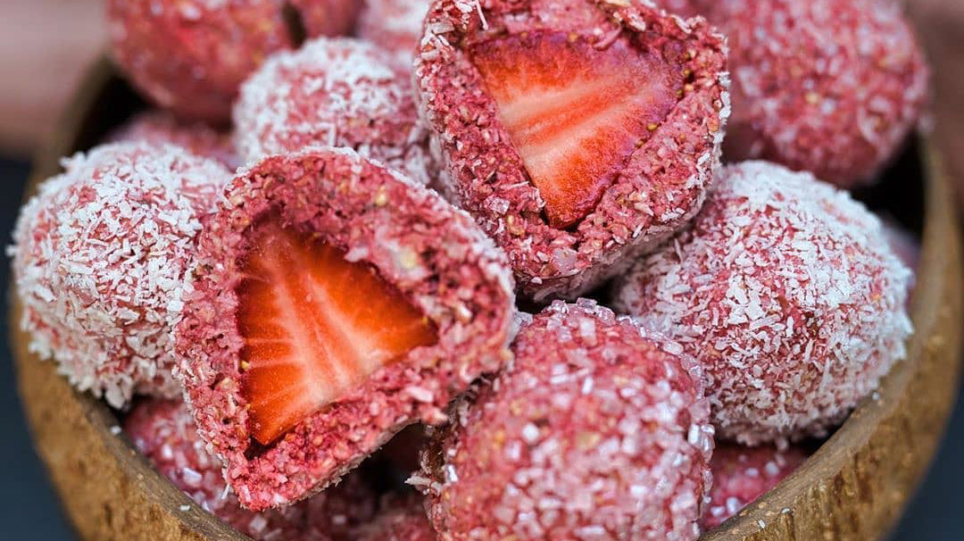 Strawberry Date Balls