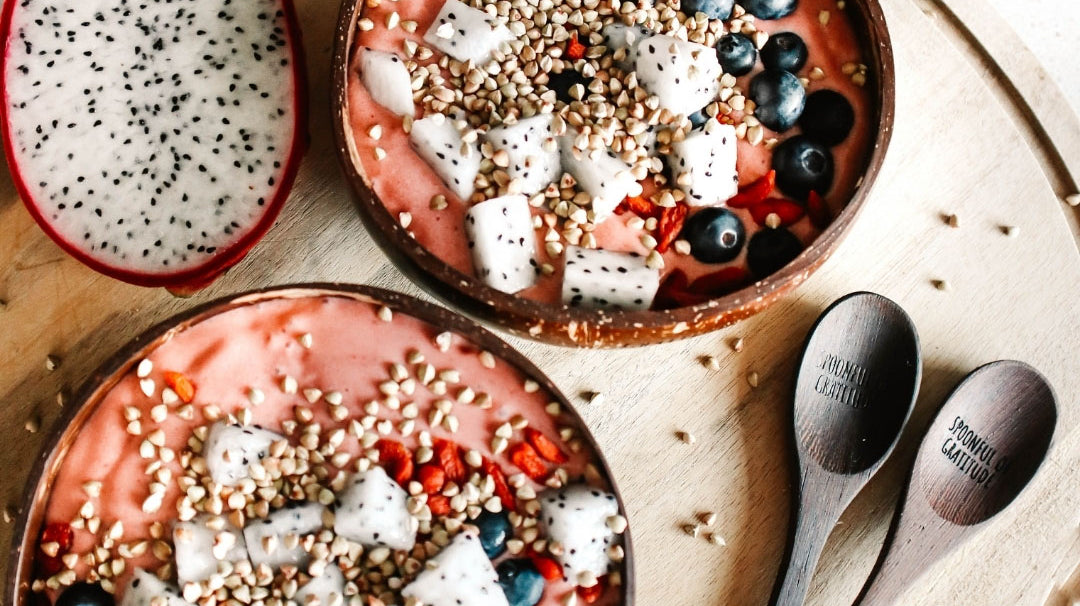 Watermelon, Cashew and Raspberry Smoothie Bowl