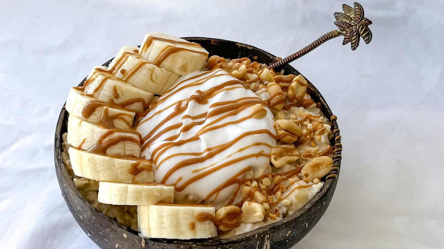 Banana Nut Caramel Overnight Oats