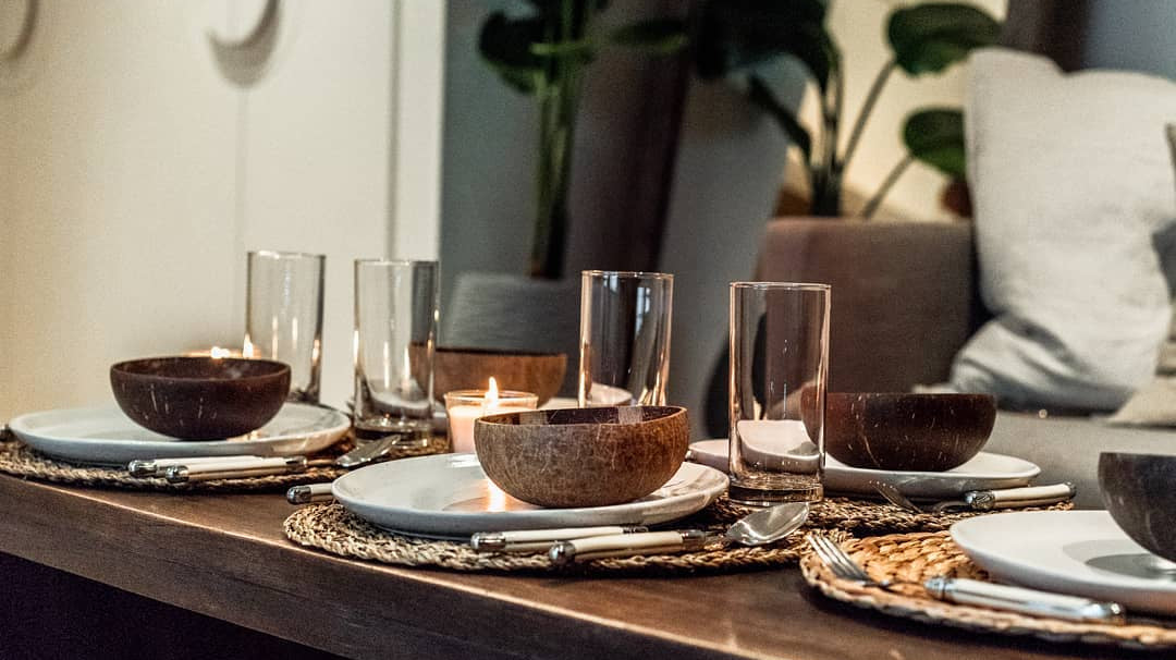 Thanksgiving with Coconut Bowls