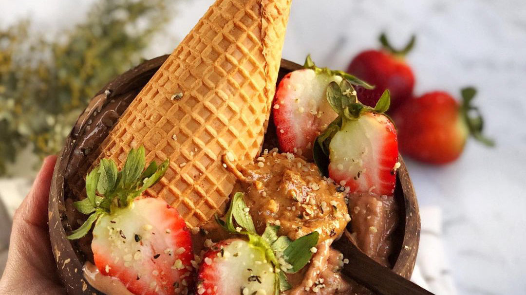 Chocolate Waffle Nice Cream