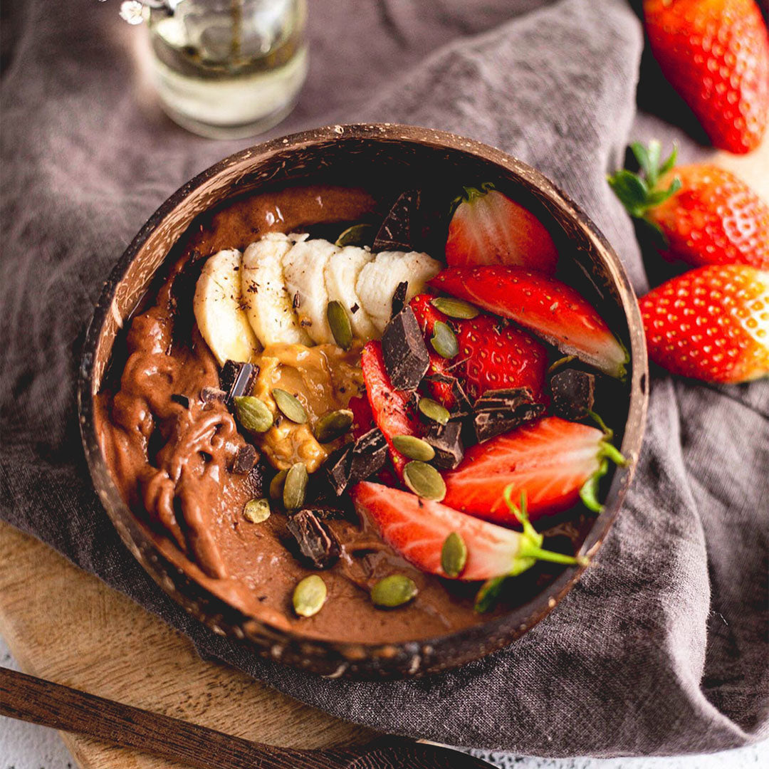 Chocolate Peanut Butter Smoothie Bowl