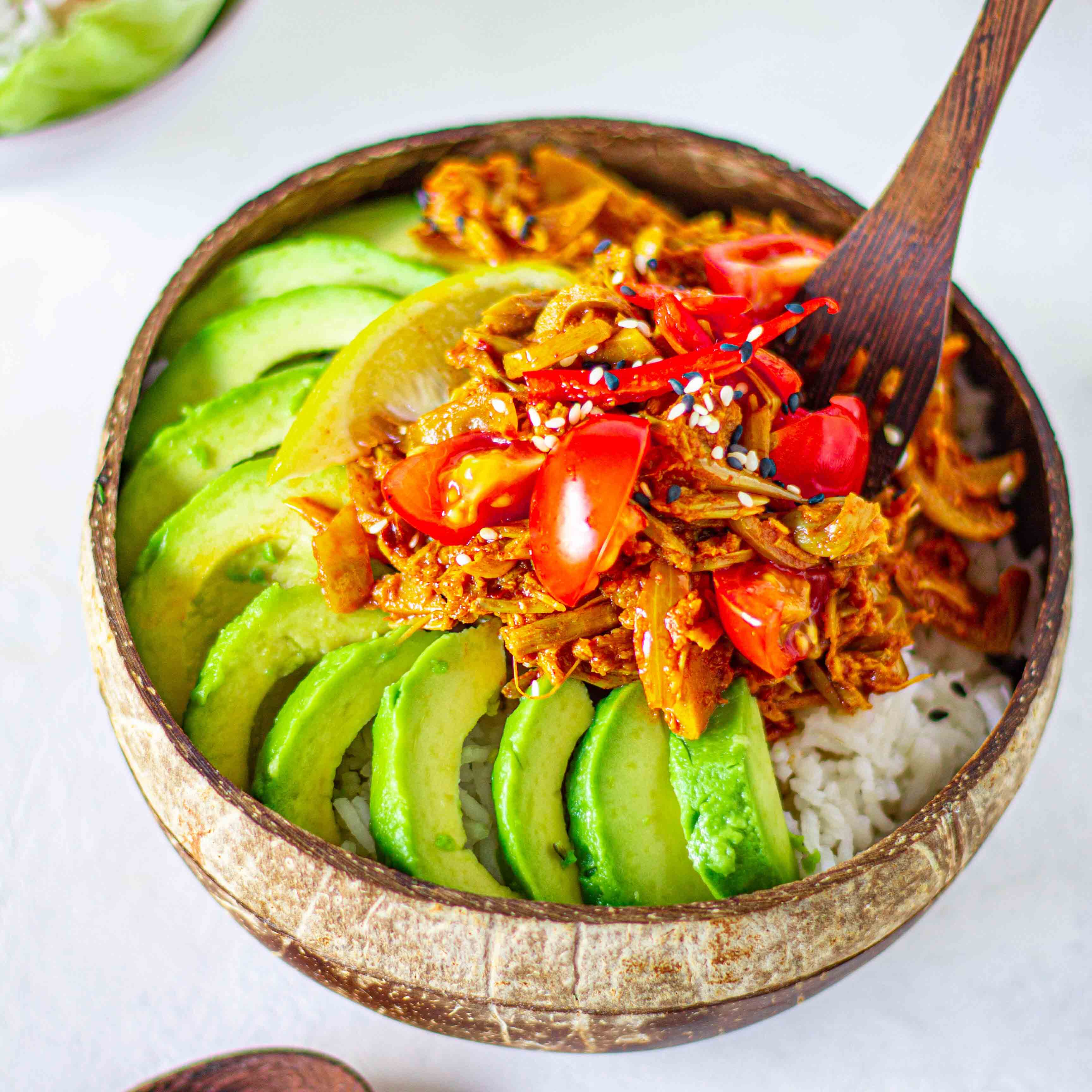 Spicy Pulled Jackfruit Bowl