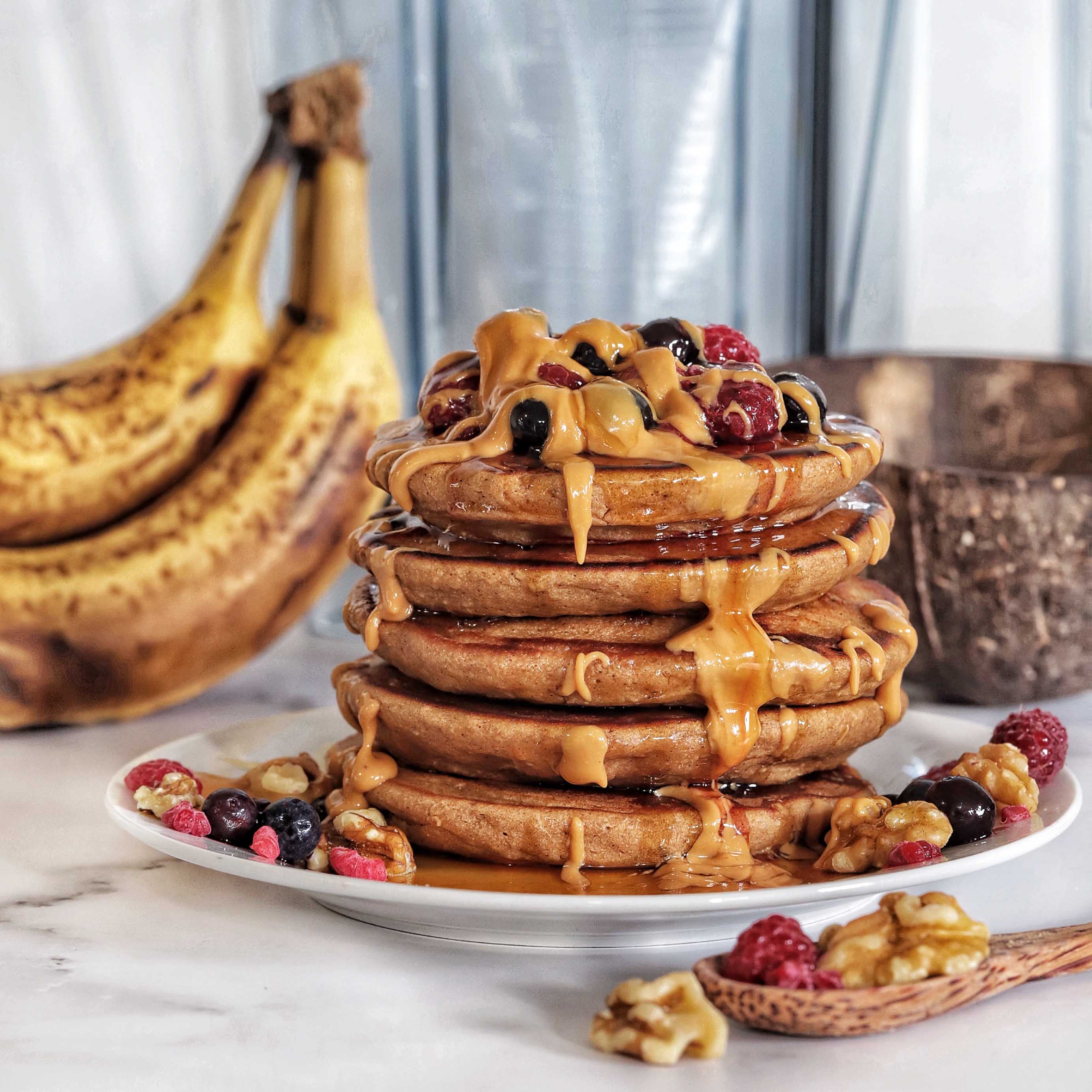 Banana Blender Pancakes