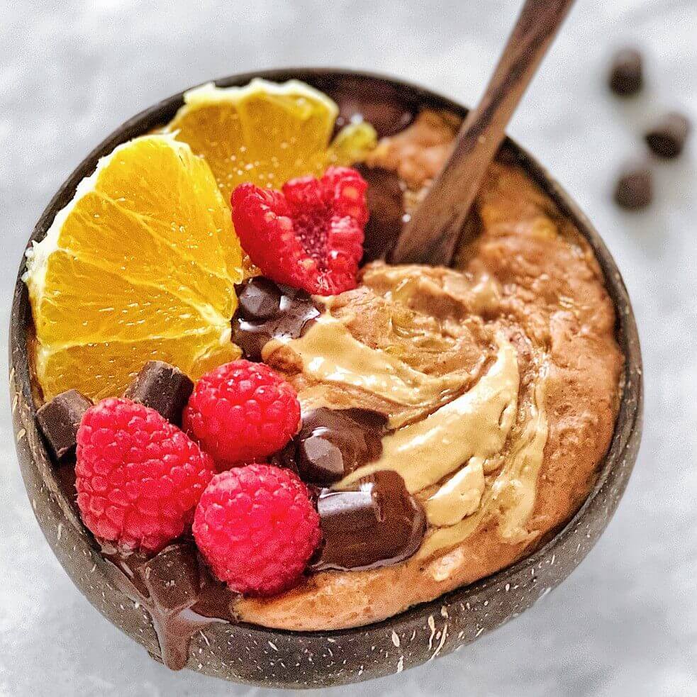 Banana Chocolate and Orange Muesli Bowl