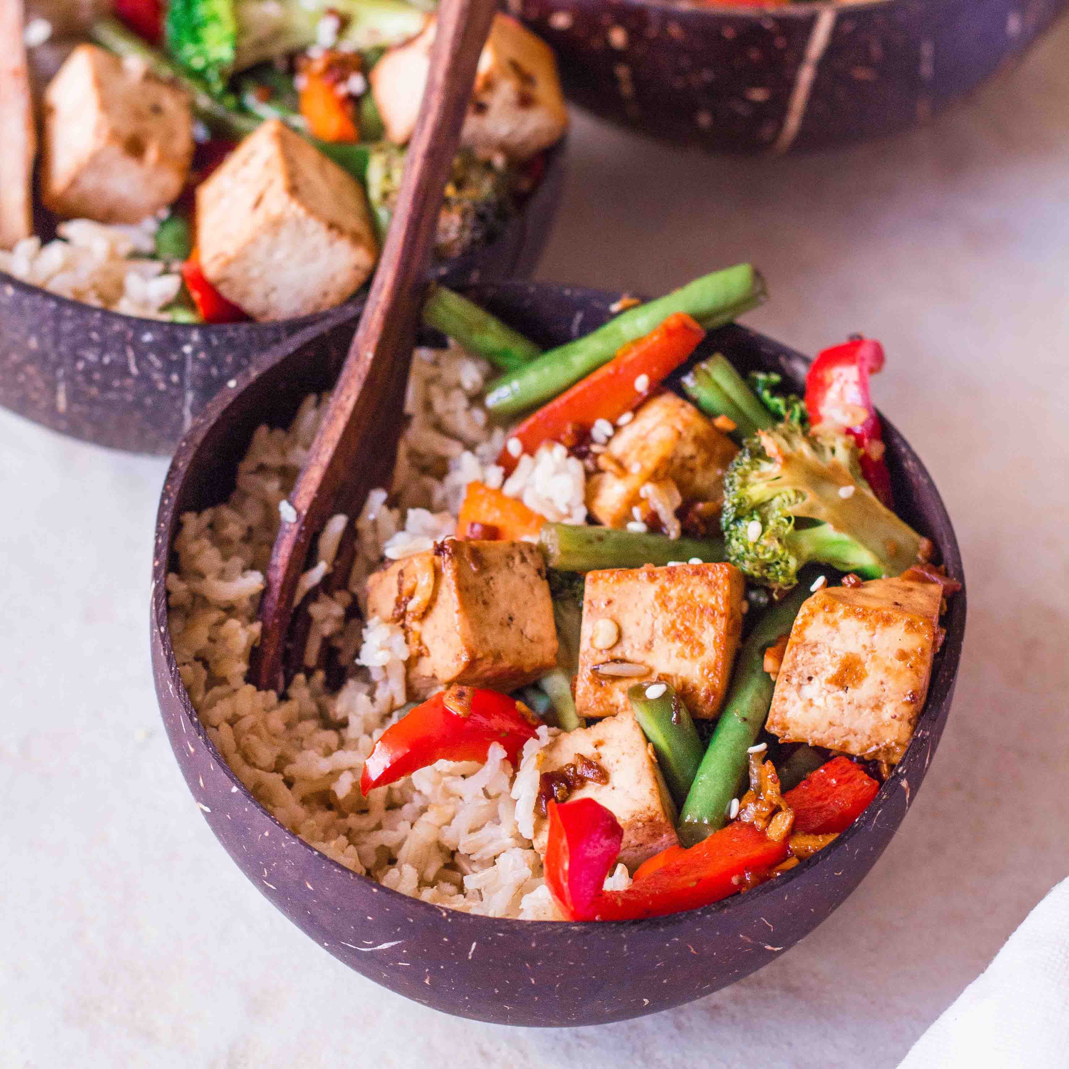 Ginger Tofu Stir-fry