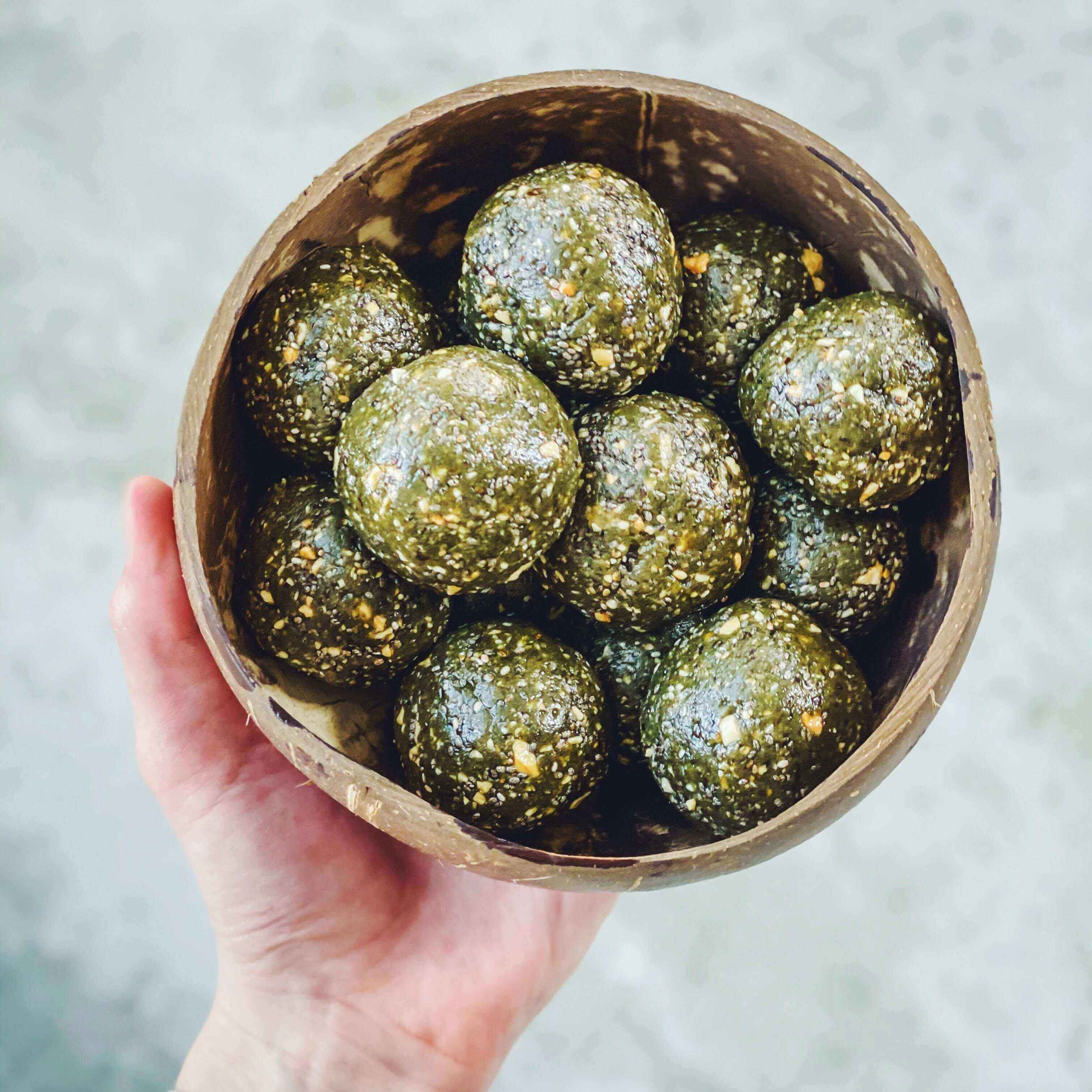 Vanilla Spirulina Protein Balls