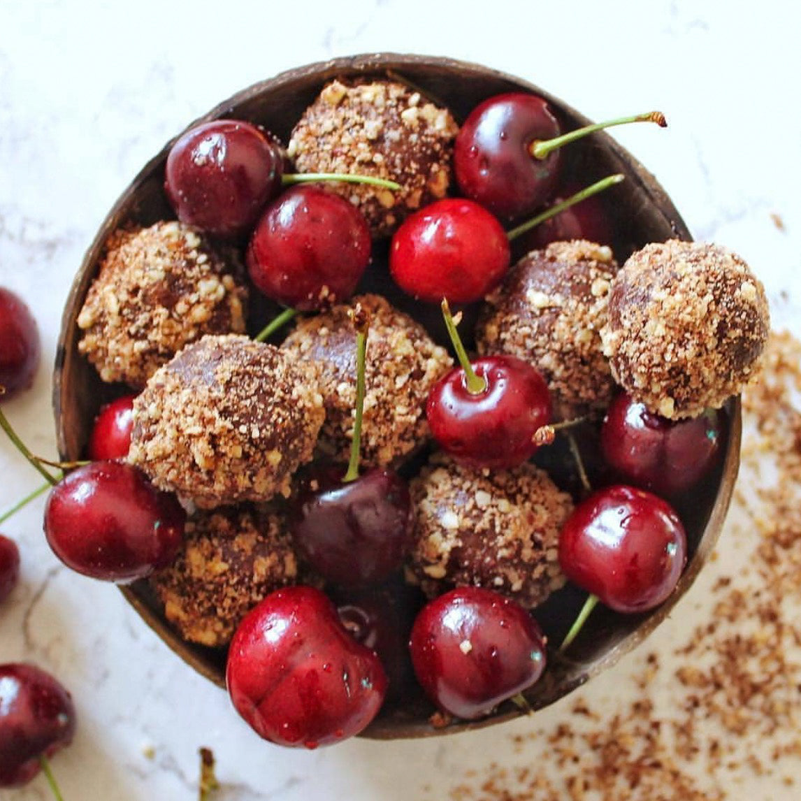 Hazelnut Cacao Date Bites