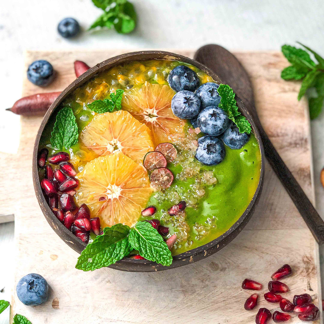 Immunity Booster Green Smoothie Bowl