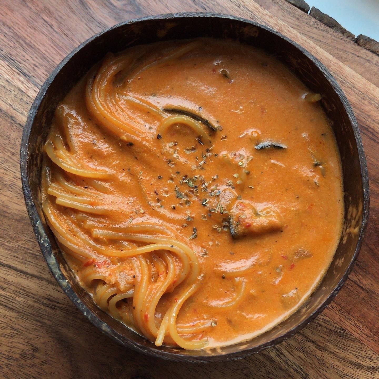 One-pot Creamy Coconut Spaghetti