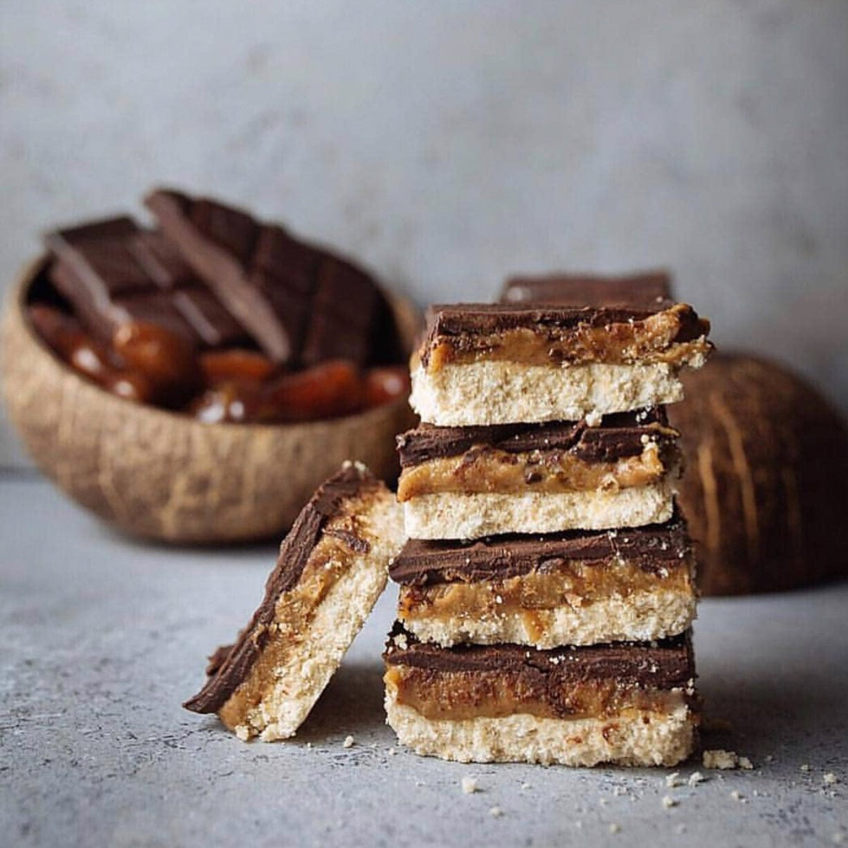 Raw Vegan Twix Style Bars