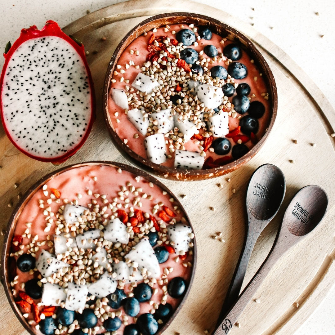 Watermelon, Cashew and Raspberry Smoothie Bowl