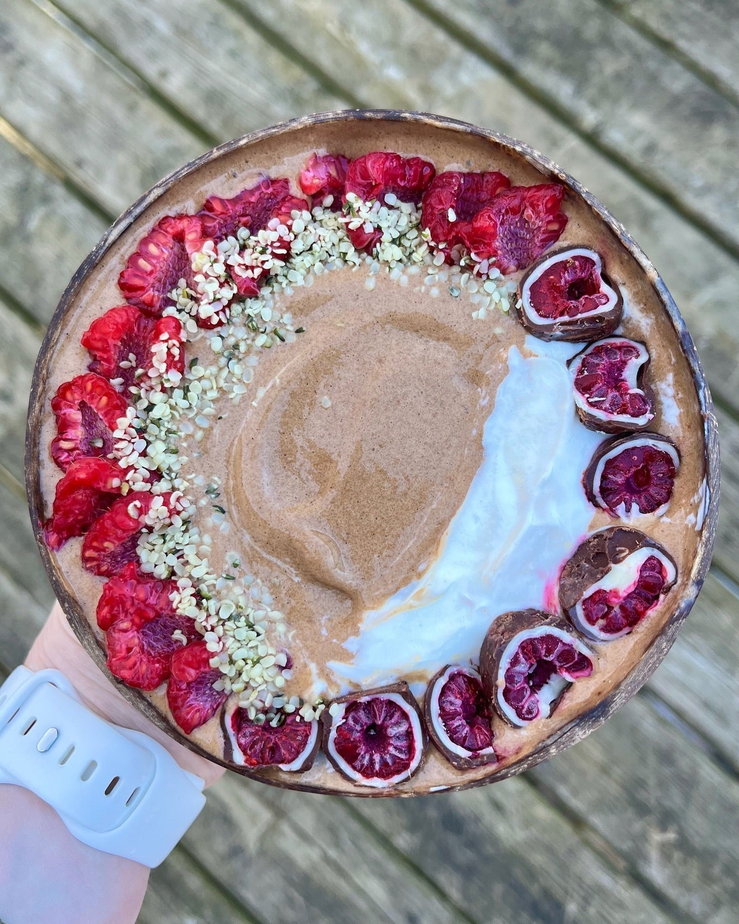 Chocolate Raspberry Smoothie Bowl