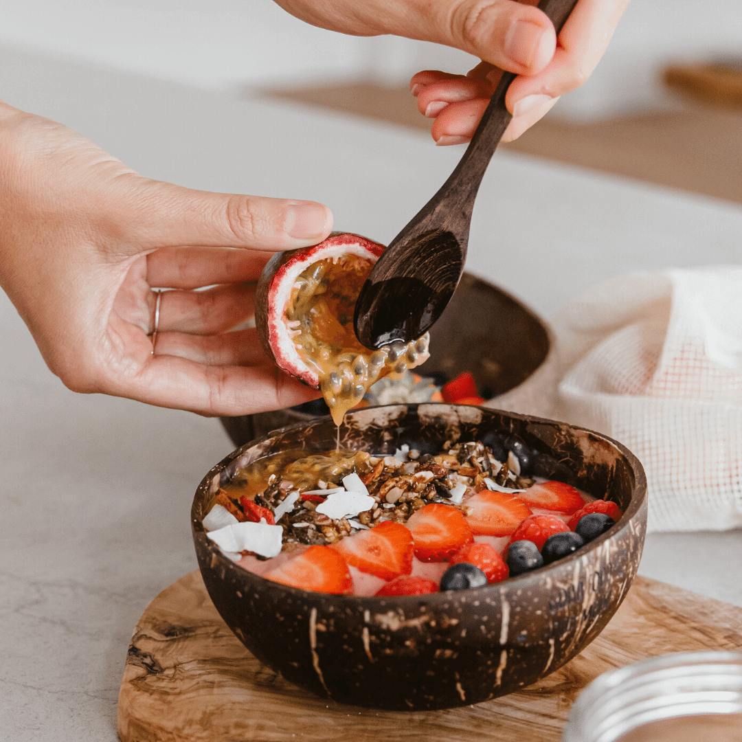 Original Coconut Bowl + Wooden Spoon