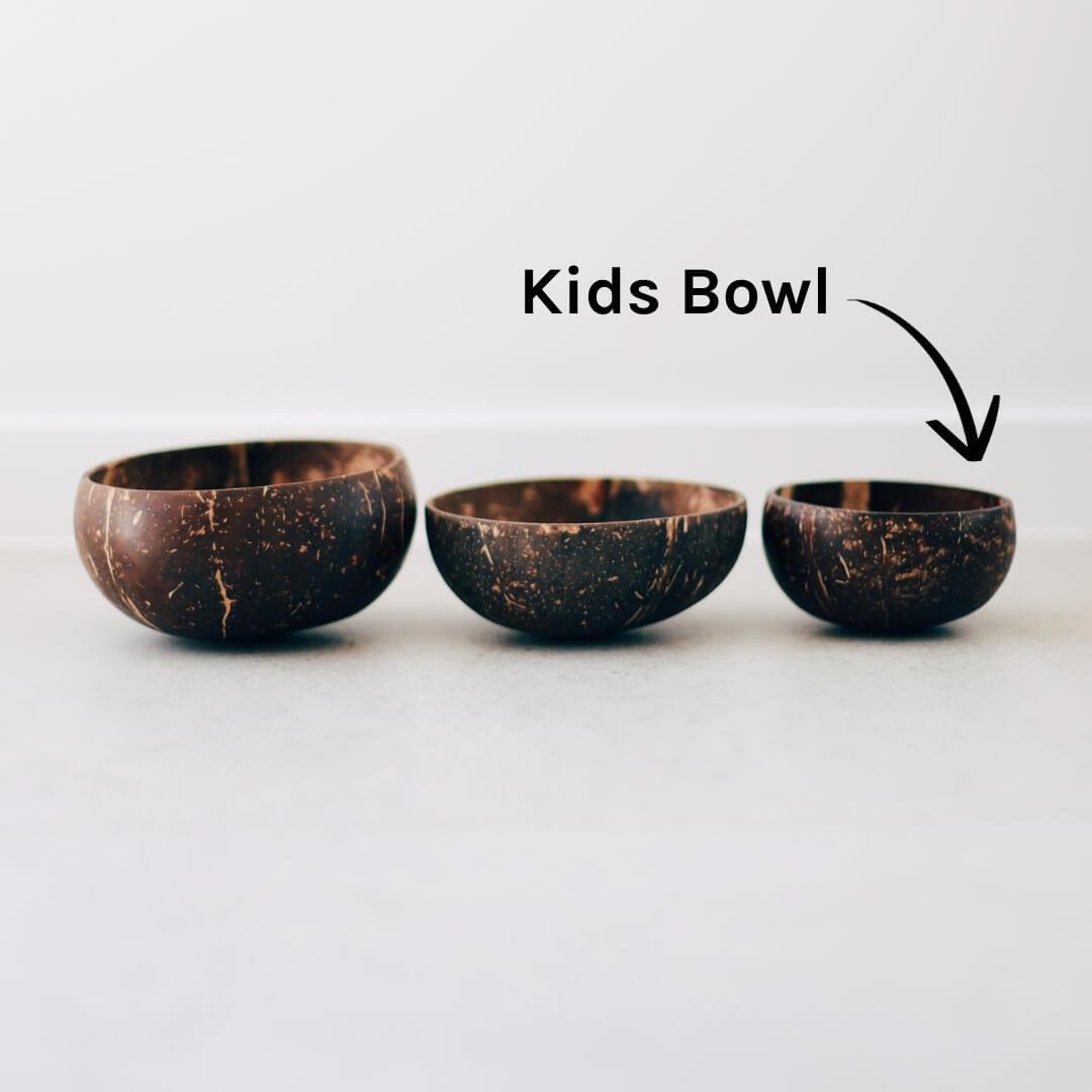 Coconut Shell Bowl - 2x5x5 inches ( 4 pcs)